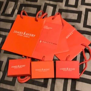James Avery gift bags and boxes